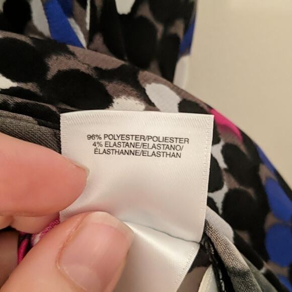 NWOT Kasper Shell Pink/Blue/White/Black/Gray, M - Picture 4 of 6